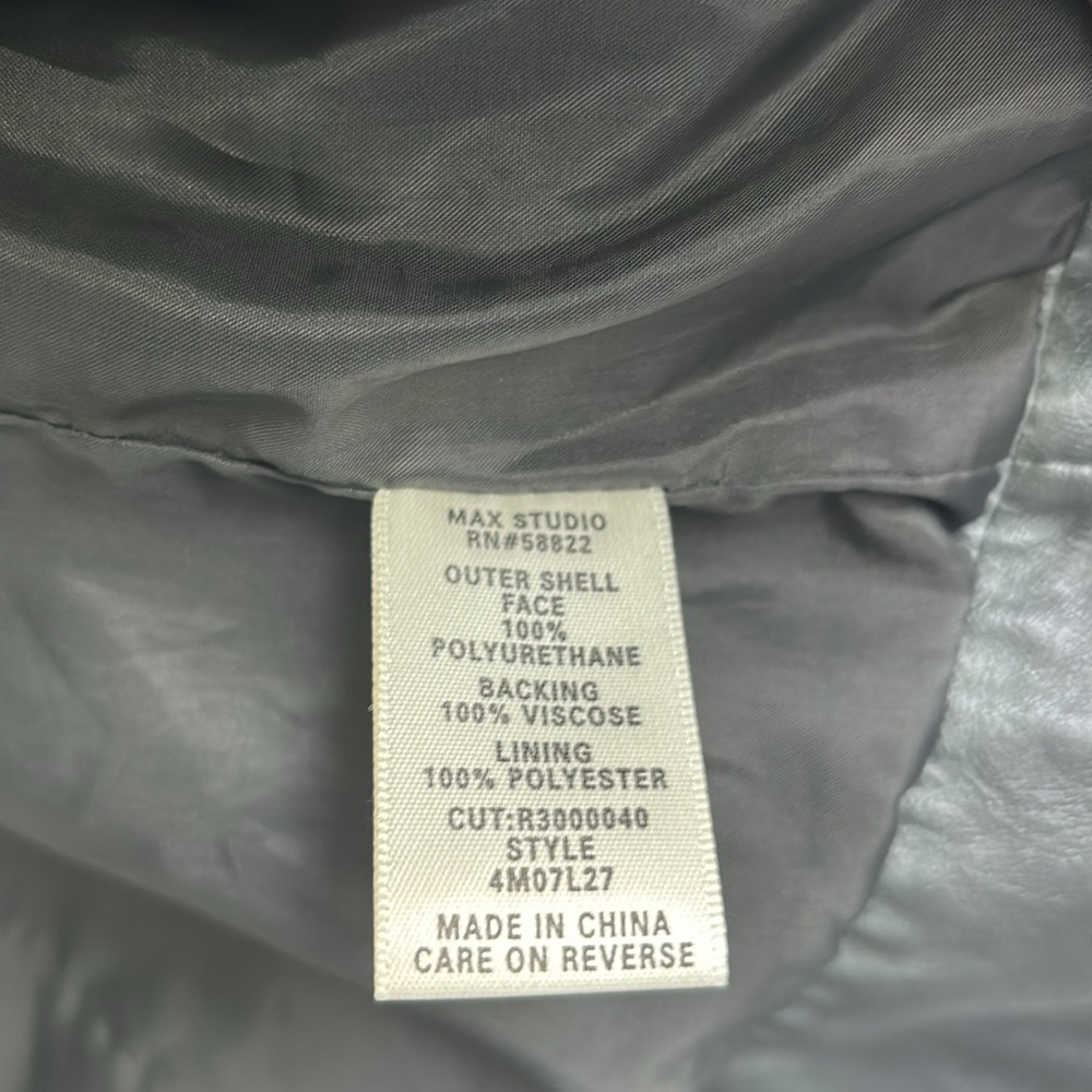 Studio M Classic Green Leather Jacket - Picture 12 of 12